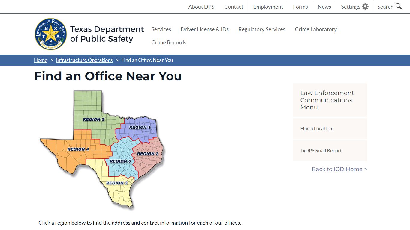 Find an Office Near You - Texas Department of Public Safety